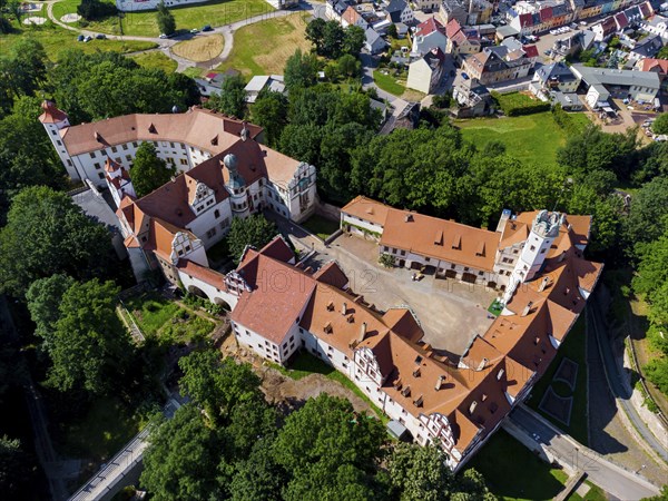 Hinterglauchau Castle is a Renaissance castle in Glauchau in western Saxony. It was built from 1470