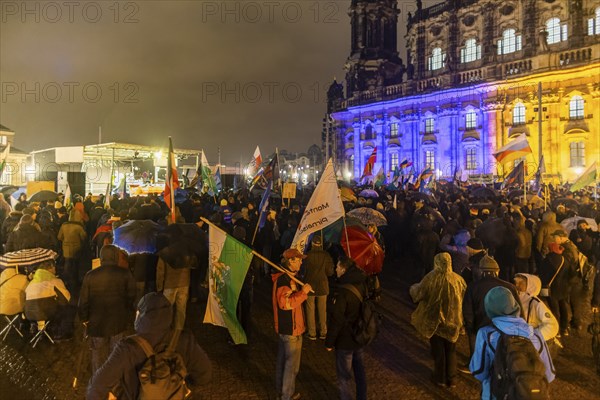 Demo of right-wing forces in Dresden