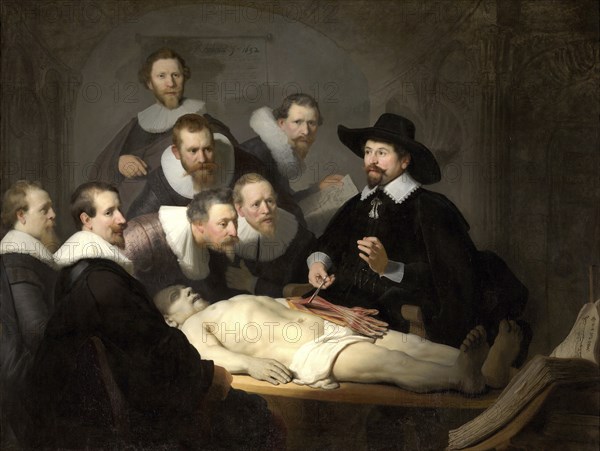 The Anatomy Lesson of Dr Nicolaes Tulp, also Nicolaas Tulp, Tulpius, and Nicolaes Petreius (9