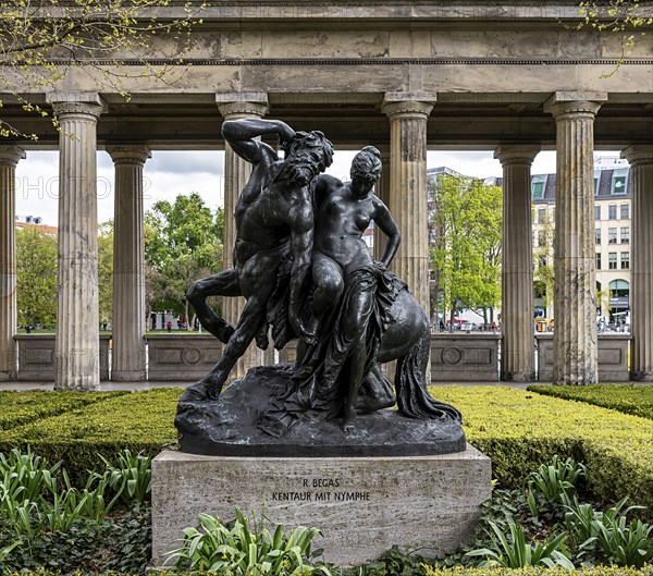 Centaur with Nymph, bronze sculpture by Begas, Museum Island Berlin, Germany, Europe