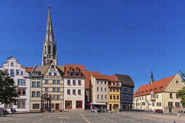 (Â© Sylvio Dittrich +49 1772156417) Merseburg Old Town Hall, Market Square and St Maximi's Church