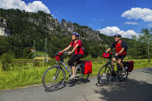Elbe Cycle Path in Rathen