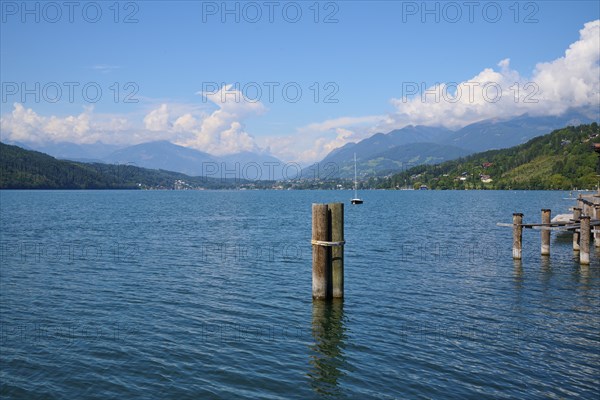 Lake, shore, summer, Lake Millstatt, Millstatt, Carinthia, Austria, Europe