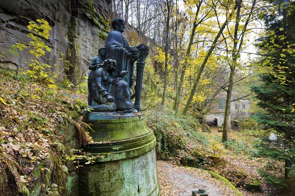 Richard Wagner monument in Liebethaler Grund