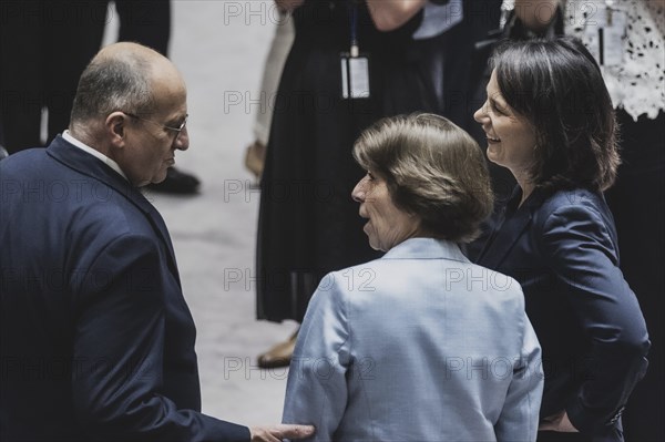 (R-L) Annalena Bärbock (Bündnis 90 Die Grünen), Federal Minister of Foreign Affairs, Catherine
