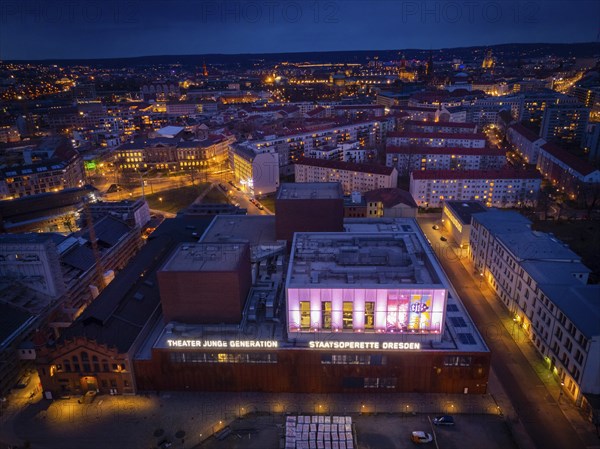 Power plant Mitte with State Operetta and TJG