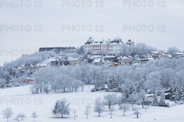 Augustusburg Hunting Lodge in the wintry Ore Mountains