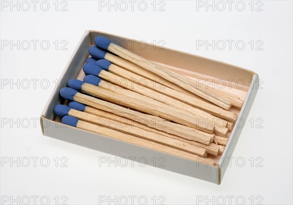 Matches, Matches, Safety matches with blue ignition head