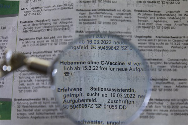 In many advertisements in the daily newspapers, strikingly similar job applications from employees
