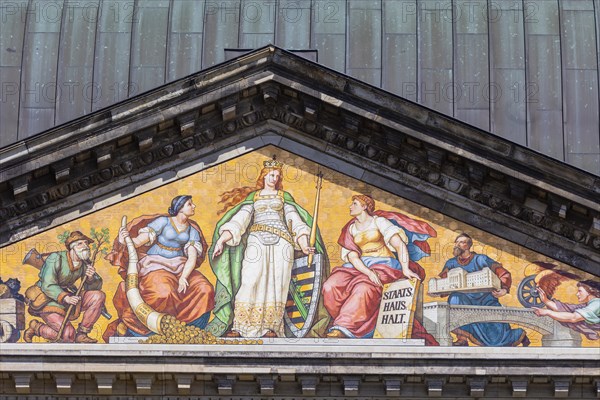 Saxon Ministry of Finance, mural
