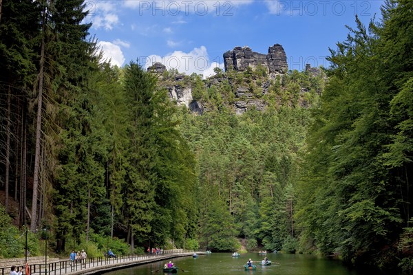 Amselsee in the Amselgrund in Rathen