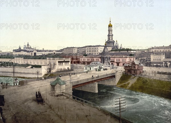 Panorama of Kharkov, Kharkiv, Ukraine, Russia, c. 1890, Historic, digitally enhanced reproduction