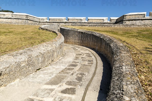 Spanish colonial military architecture, Fort San Jose el Alto, Campeche, State of Campeche, Mexico,