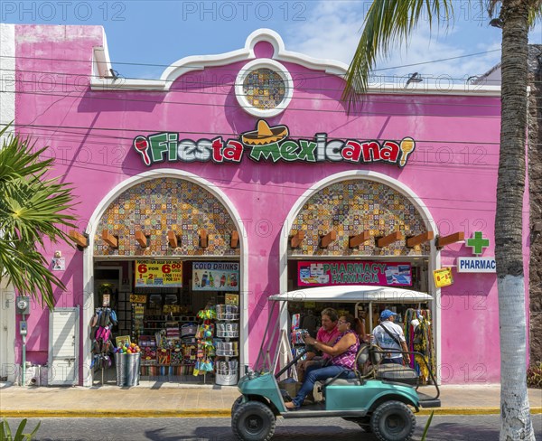 Fiesta Mexicana pharmacy and souvenir tourist shop, Isla Mujeres, Caribbean Coast, Cancun, Quintana