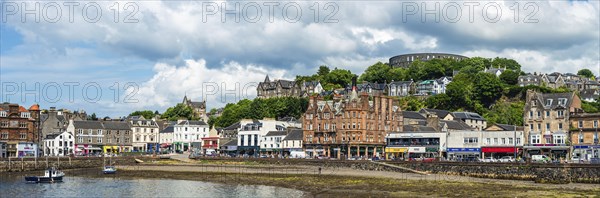Panorama of seaside in Oban, Argyll and Bute, Scotland, UK