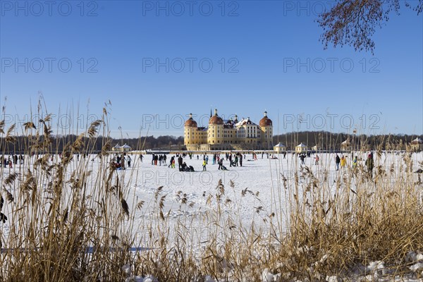 Baroque Moritzburg Hunting Lodge an extremely popular destination in winter, even during the corona