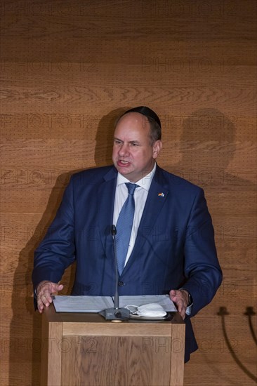 Ceremony 20 Years of the Consecration of the New Synagogue Dresden Dresden's Mayor Dirk Hilbert at