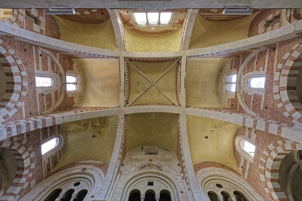 Romanesque porch, Cathedral, Duomo San Evasio, Casale Monferrato, Province of Alessandria,