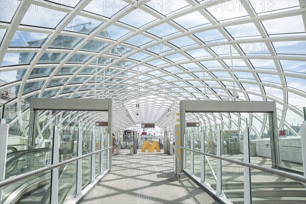 Station with white struts, The Hague, Netherlands