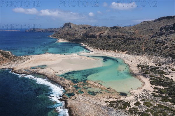 Balos Beach and Bay, Gramvousa Peninsula, Crete, Greece, Gramvousa, Crete, Greece, Europe