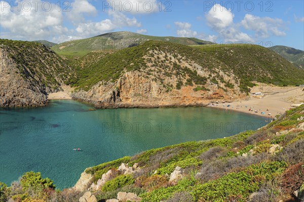 Beaches in Cala Domestica, Buggeru, Costa Verde, Sulcis Iglesiente, Sardinia, Italy, Buggerru,