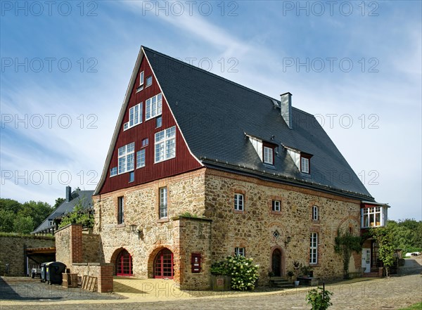 Historic castle complex Schlosshof Döben near Grimma, Saxony, Germany, Europe