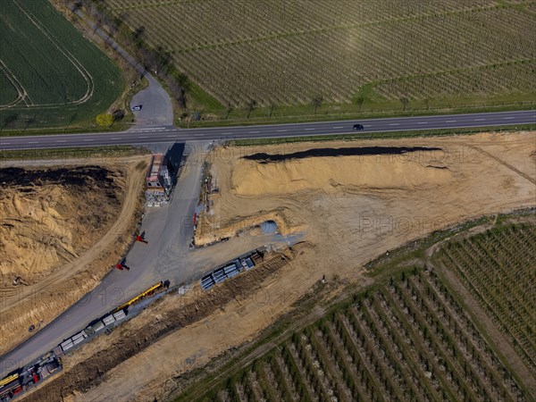 Construction site of the future junction of the 172a with the B 172 on the Sonnenstein near