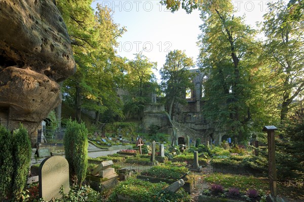 Oybin castle and monastery ruins