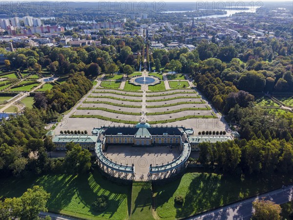 Sanssouci Palace, Royal Summer Palace with 18th century furniture and famous vineyard terraces
