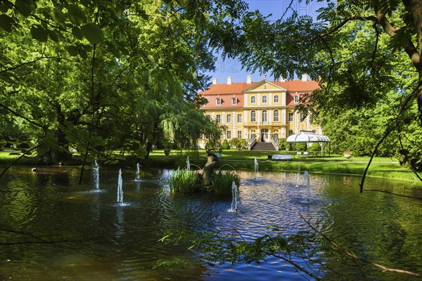 Baroque Rammenau Castle, Rammenau Castle in Rammenau near Bischofswerda in the district of Bautzen