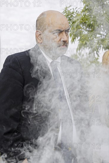 Omid Nouripour, Federal Chairman of Bündnis 90 Die Grünen, Bonn, 18.07.2023. Visit to the Federal