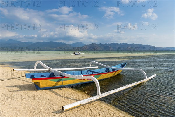 Traditional old fishing boat, sea, colourful, ocean, fishing, fishing, work, tropical, empty,