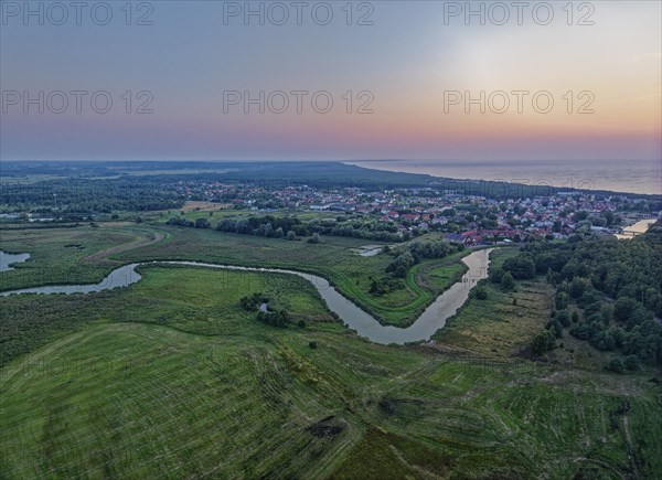 Evening atmosphere at the Slowinski National Park, Slowinski Park Narodowy, on the Baltic coast in