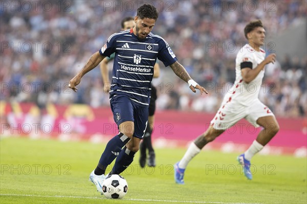 Ludovit Reis (Hamburger SV, Midfield, #14), 2nd Bundesliga, 1. FC Köln, Hamburger SV on 02/08/2024