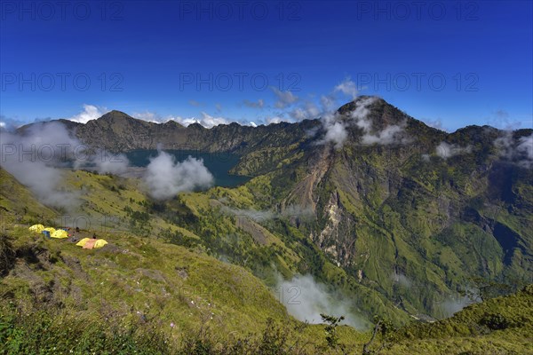 Rinjani volcano in Lombok Island, Indonesia, Asia