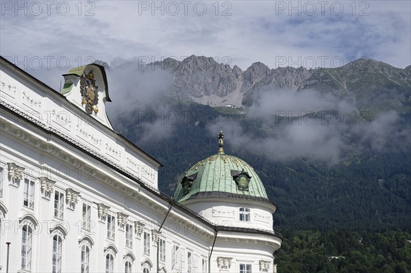 Dome, Hofburg Imperial Palace Palace, Innsbruck, Tyrol, Austria, Europe