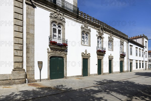 17th Century Alpuins house in Manuelin architectural style, Viana do Castelo, Minho, Portugal,
