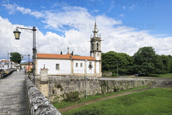 Saint Anthony of the Old Tower Church and the Roman and Medieval bridge, Ponte de Lima, Minho,