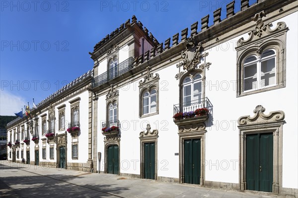 17th Century Alpuins house in Manuelin architectural style, Viana do Castelo, Minho, Portugal,