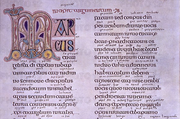 Facsimile of the Book of Kells, Latin Vulgate: Mark 1:1. Courtesy of the Reed Collection at Dunedin