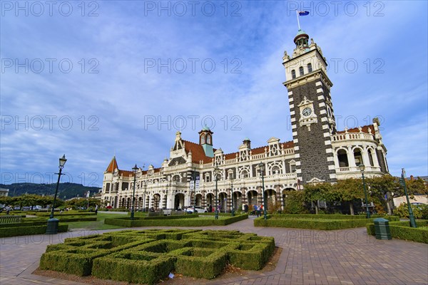 Dunedin railway station in Dunedin on New Zealand's South Island