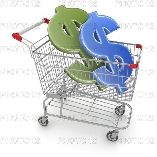 Dollar Sign in Shopping Cart