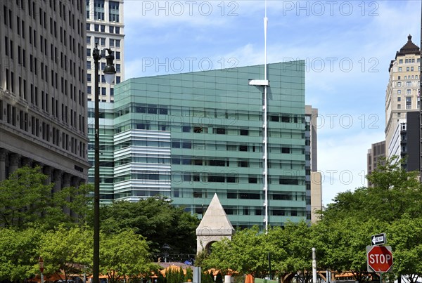 Street scene in downtown Detroit, Michigan, USA, North America