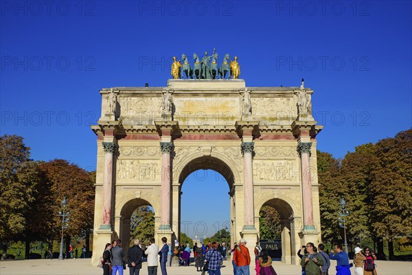 Arc de Triomphe du Carrousel, a triumphal arch in Paris, France, Europe
