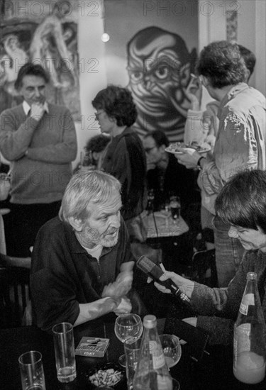 Germany, Berlin, 15.02.1991, discussion round Experience with Censorship, at Haus Drama in