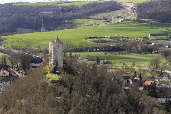 Railway bridge over the Saale near Bad Kösen Naumburg