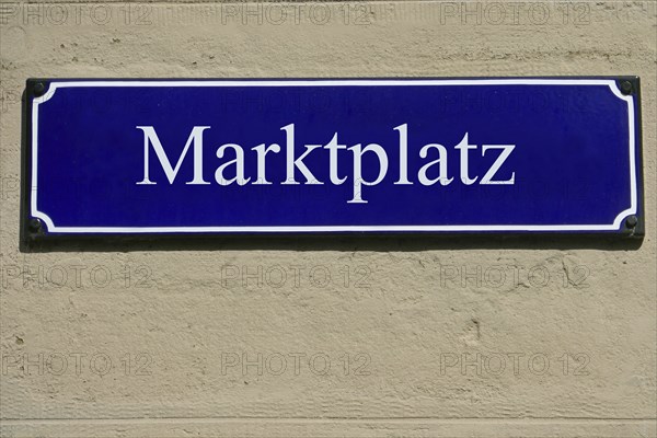 Enamel sign market place