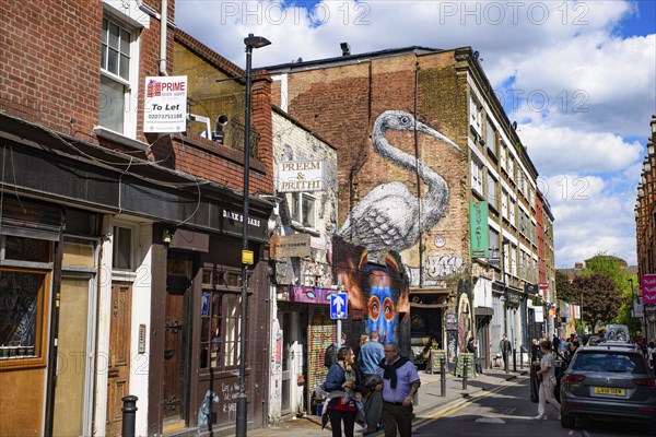 Brick Lane Sunday Market in London, United Kingdom, Europe