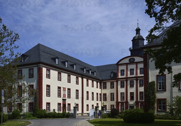 Historical Castle in the Town Saalfeld, Thuringia, Germany, Europe