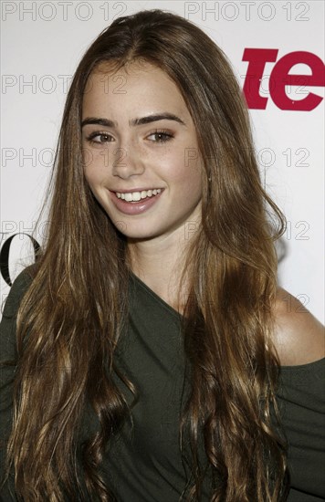 Lily Collins at the Teen Vogue Young Hollywood Party held at the Sunset Tower Hotel in Hollywood,